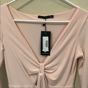 I saw it first pink dress